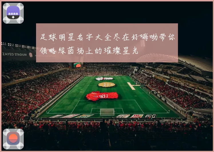 足球明星名字大全尽在好嗨呦带你领略绿茵场上的璀璨星光